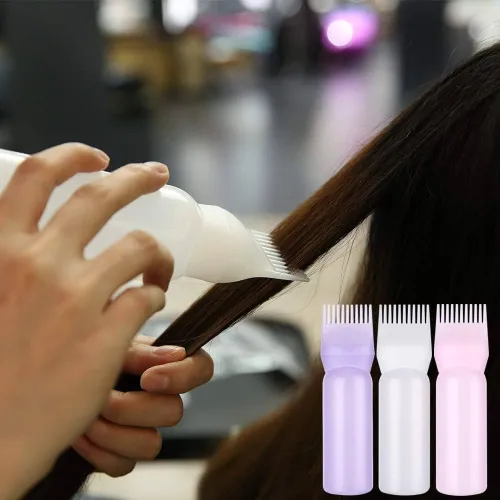 Dyeing Shampoo Bottle Oil Comb 